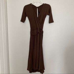 Vintage BCBG Brown Dress